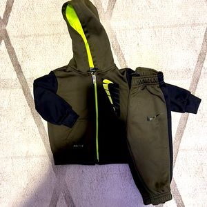 Hunter green baby Nike tracksuit! 12M